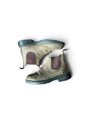 Blundstone Kids Tan and Dark Brown Chelsea Boots